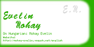 evelin mohay business card